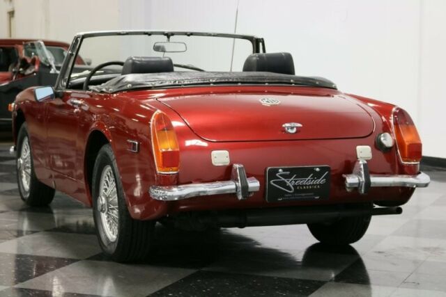 1973 Maroon MG Midget Convertible