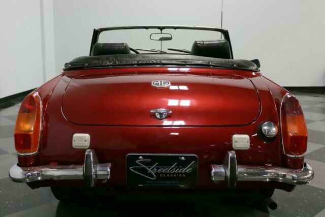 1973 Maroon MG Midget Convertible