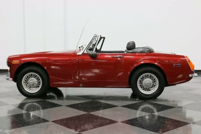 1973 Maroon MG Midget Convertible