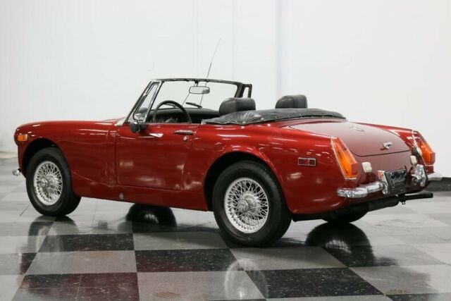 1973 Maroon MG Midget Convertible