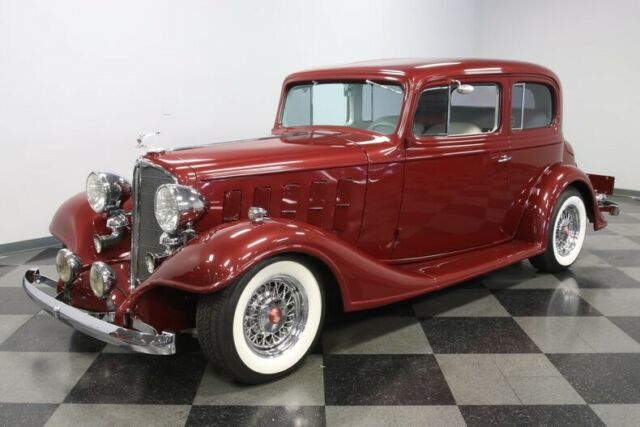 1933 Burgundy Buick Victoria Coupe