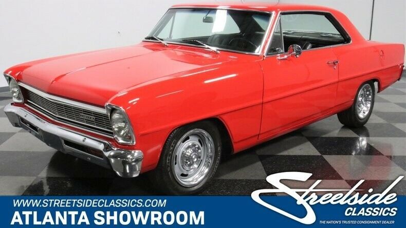 1966 Red Chevrolet Nova Hardtop