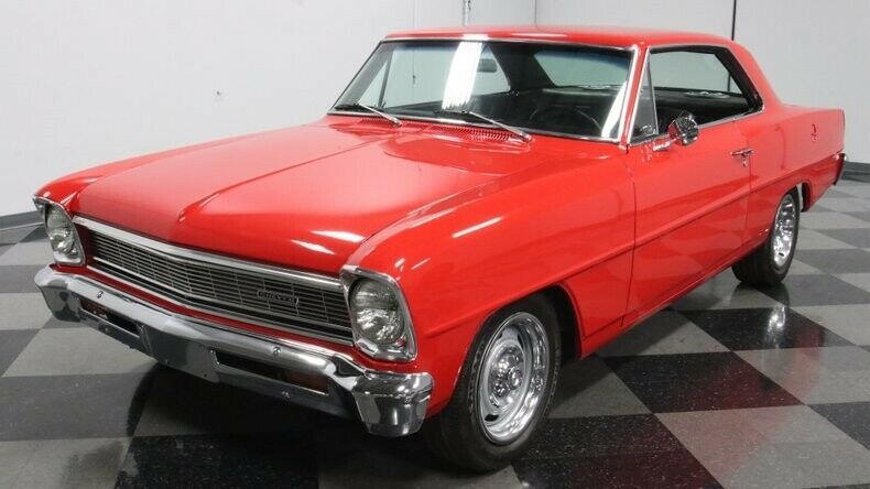 1966 Red Chevrolet Nova Hardtop