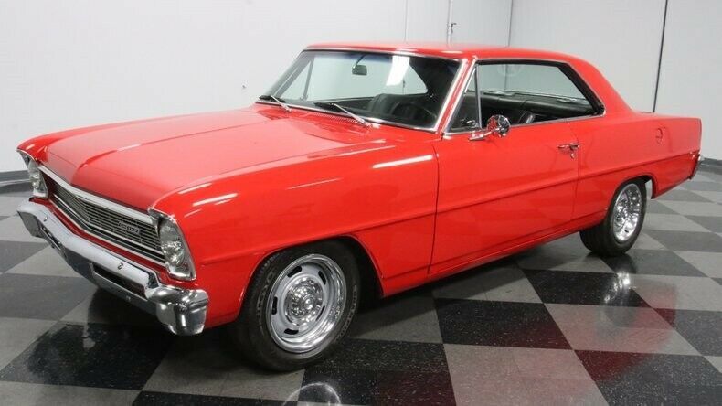 1966 Red Chevrolet Nova Hardtop