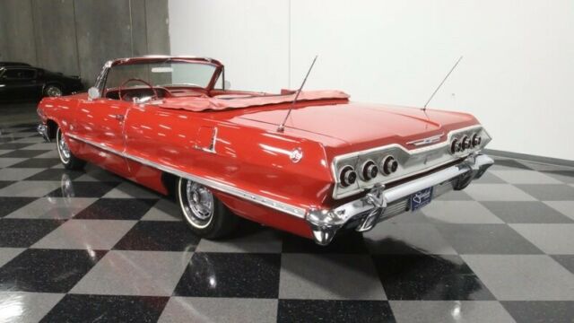1963 Red Chevrolet Impala Convertible