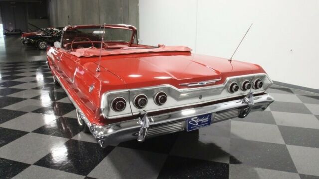 1963 Red Chevrolet Impala Convertible