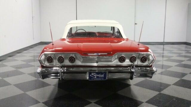 1963 Red Chevrolet Impala Convertible