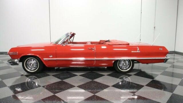 1963 Red Chevrolet Impala Convertible
