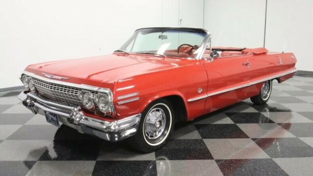 1963 Red Chevrolet Impala Convertible