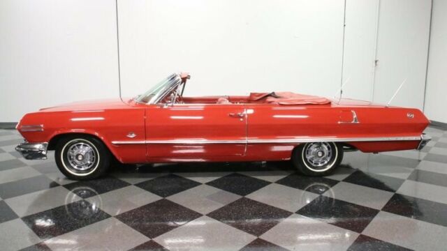 1963 Red Chevrolet Impala Convertible