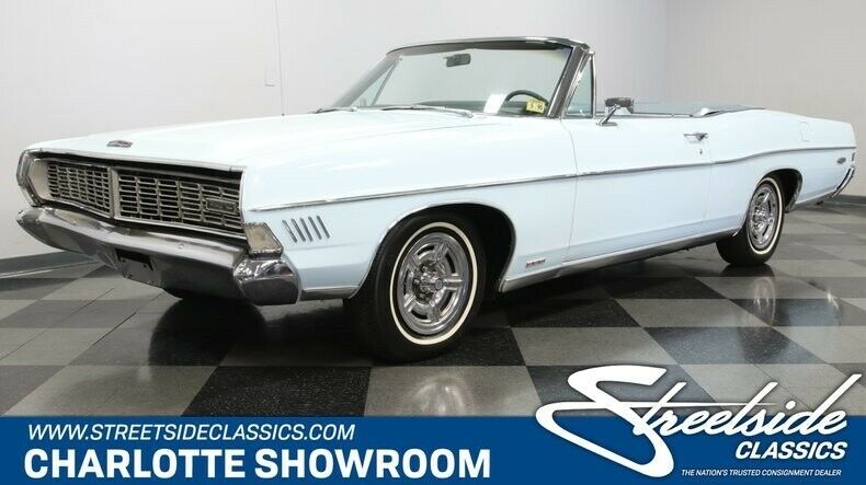 1968 Blue Ford Galaxie Convertible