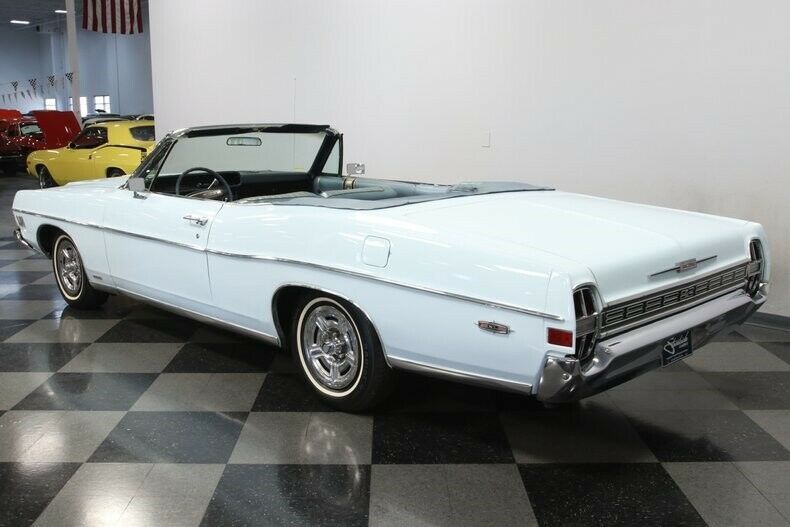 1968 Blue Ford Galaxie Convertible