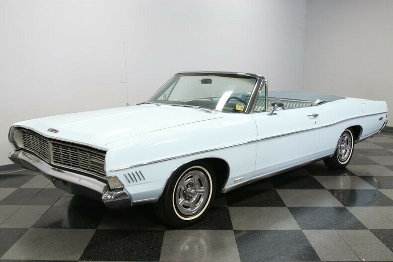 1968 Blue Ford Galaxie Convertible