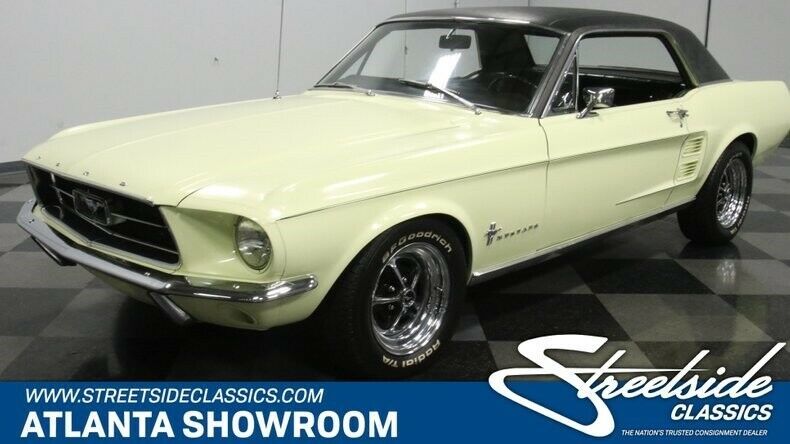 1967 Yellow Ford Mustang Hardtop