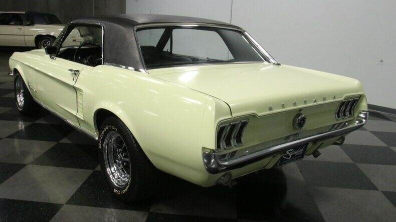 1967 Yellow Ford Mustang Hardtop