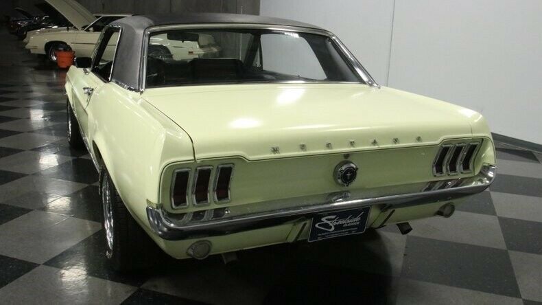 1967 Yellow Ford Mustang Hardtop