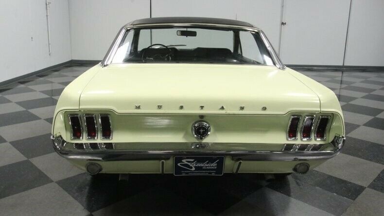 1967 Yellow Ford Mustang Hardtop