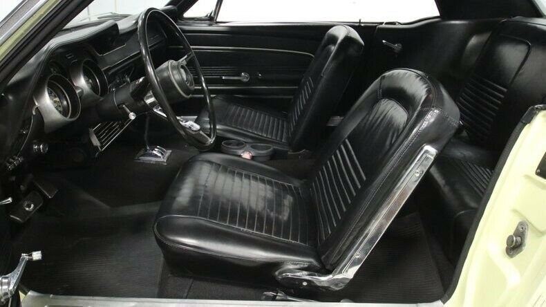 1967 Yellow Ford Mustang Hardtop