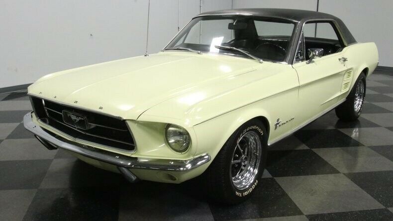 1967 Yellow Ford Mustang Hardtop