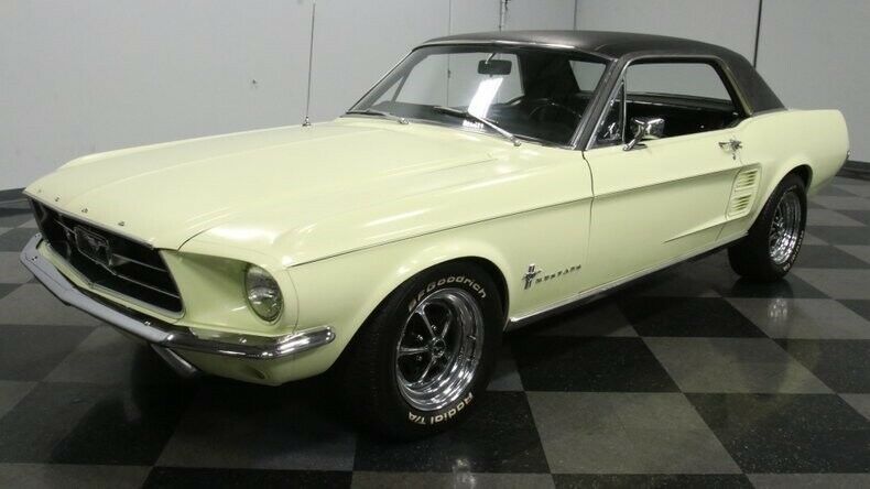 1967 Yellow Ford Mustang Hardtop