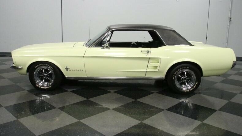 1967 Yellow Ford Mustang Hardtop