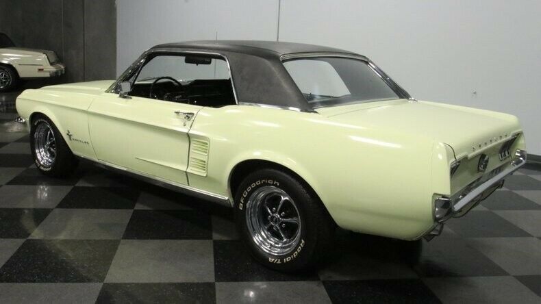 1967 Yellow Ford Mustang Hardtop