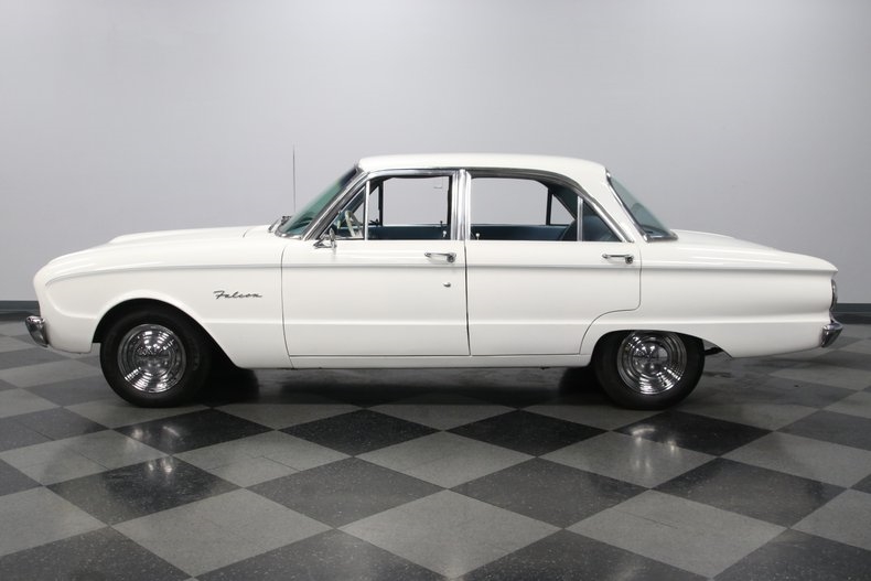 1960 White Ford Falcon Sedan