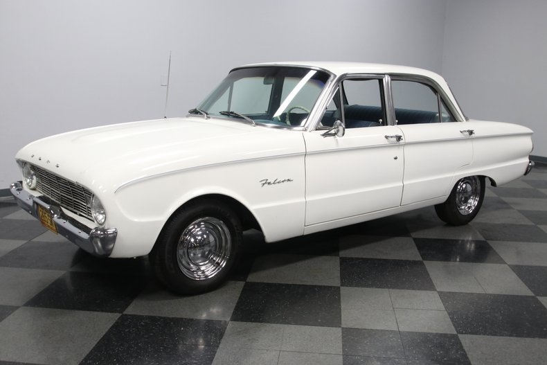 1960 White Ford Falcon Sedan