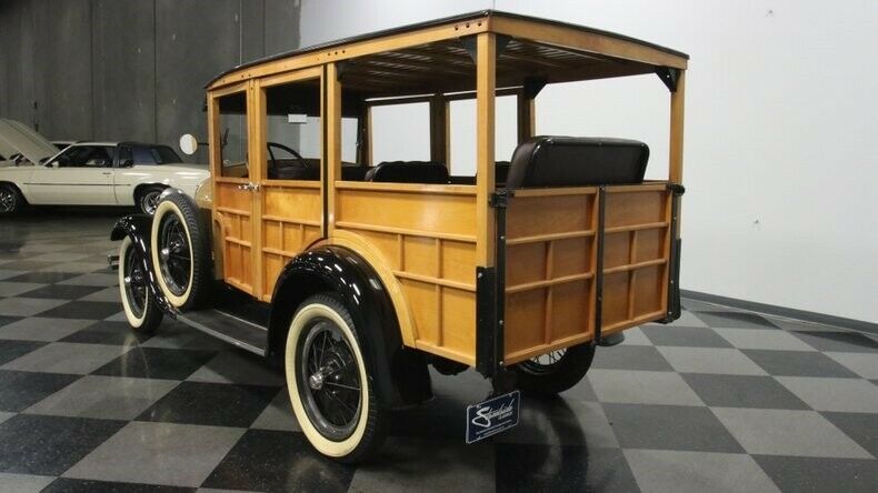 1929 Tan Ford Model A Station Wagon
