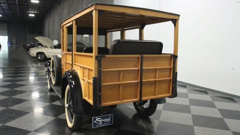 1929 Tan Ford Model A Station Wagon