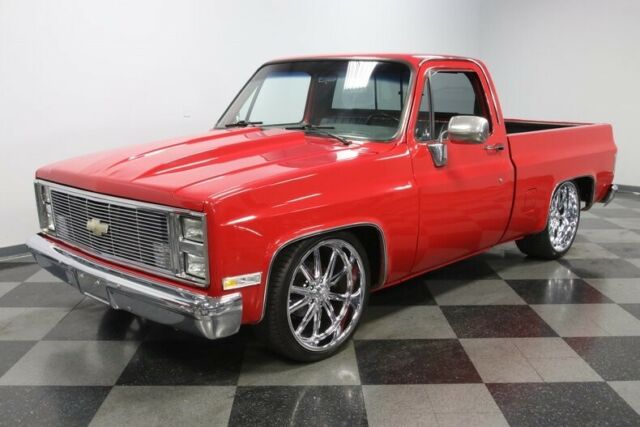 1985 Red Chevrolet C-10 Pickup Truck