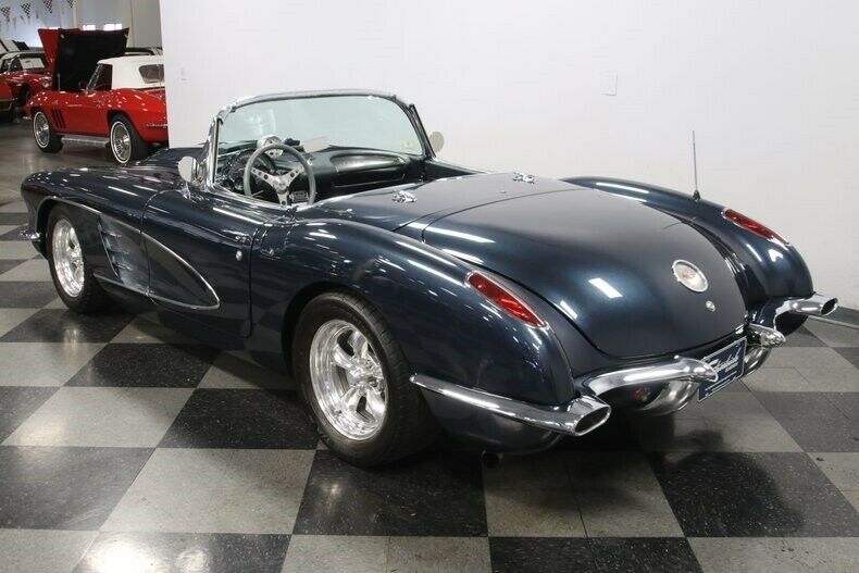 1959 Blue Chevrolet Corvette Convertible