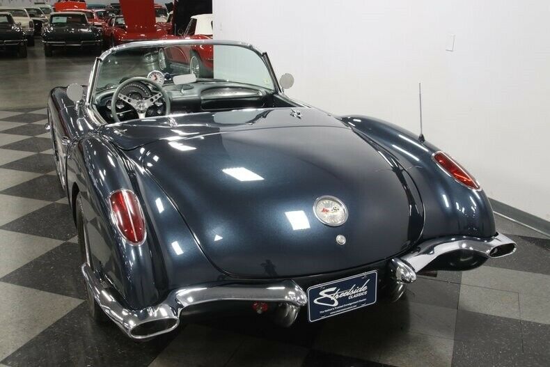 1959 Blue Chevrolet Corvette Convertible