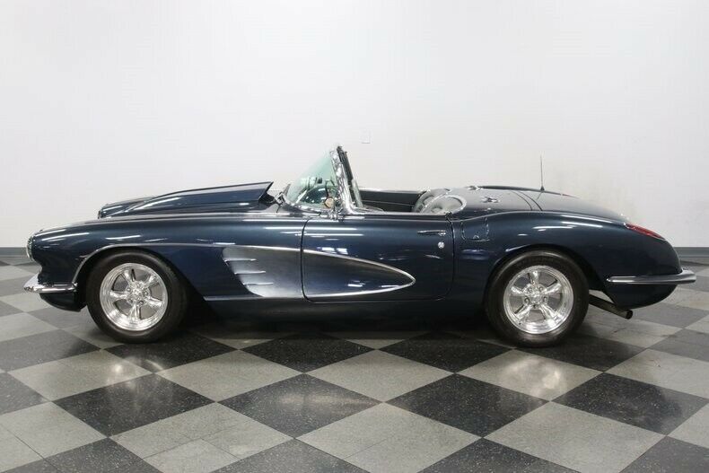 1959 Blue Chevrolet Corvette Convertible