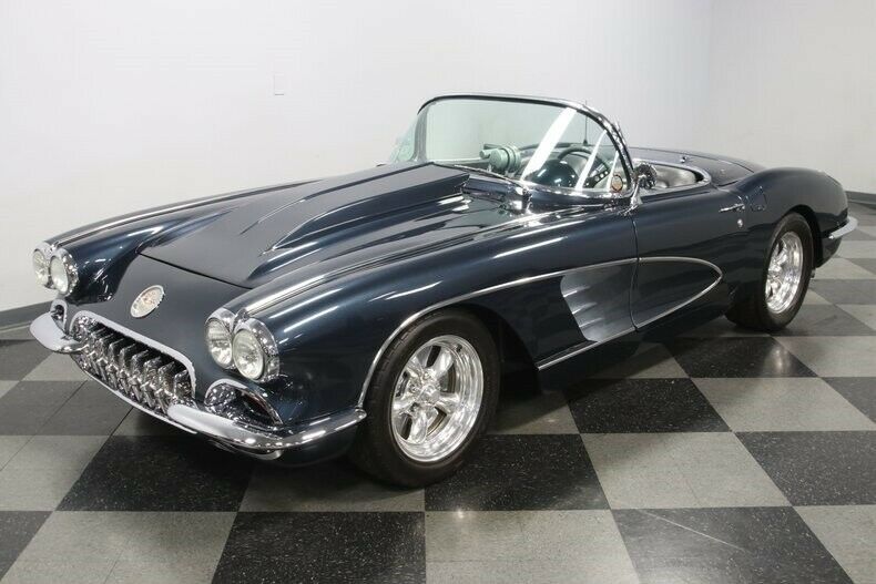 1959 Blue Chevrolet Corvette Convertible
