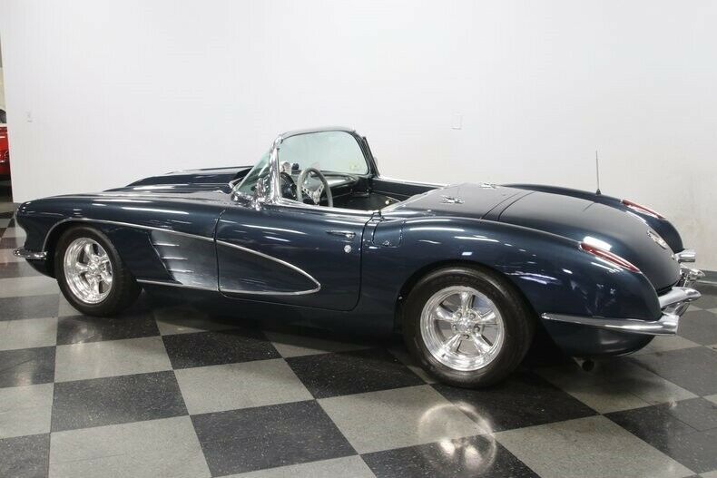 1959 Blue Chevrolet Corvette Convertible