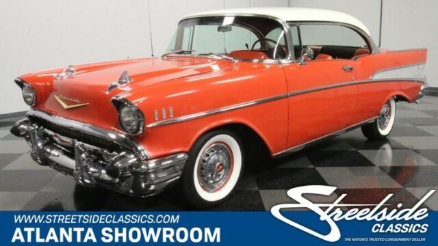 1957 Red Chevrolet Bel Air/150/210 Hardtop