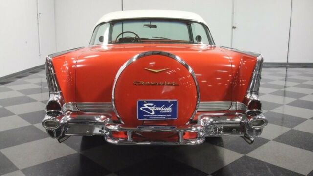 1957 Red Chevrolet Bel Air/150/210 Hardtop