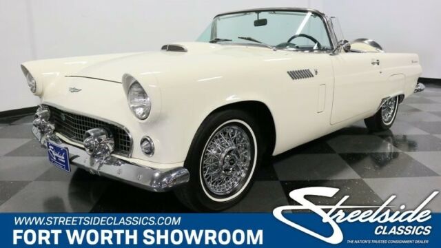 1956 White Ford Thunderbird Convertible