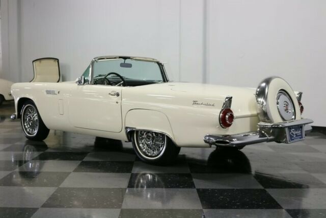 1956 White Ford Thunderbird Convertible