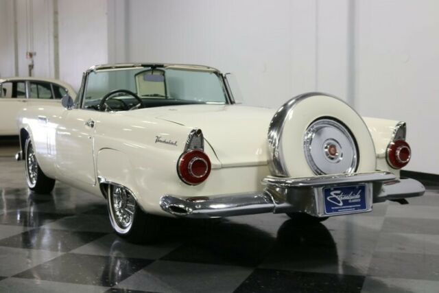 1956 White Ford Thunderbird Convertible