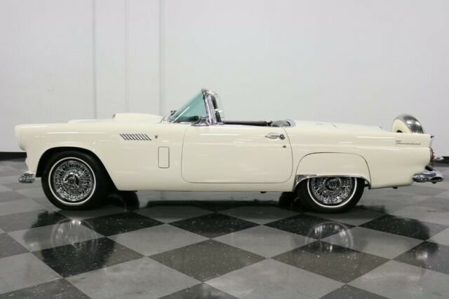 1956 White Ford Thunderbird Convertible