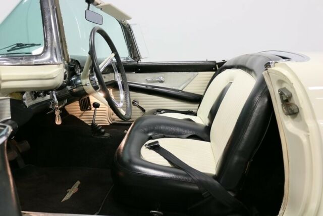 1956 White Ford Thunderbird Convertible