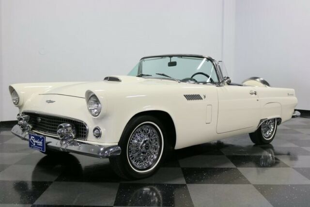 1956 White Ford Thunderbird Convertible