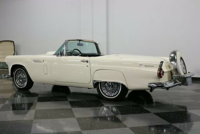 1956 White Ford Thunderbird Convertible
