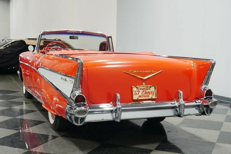 1957 Red Chevrolet Bel Air/150/210 Convertible