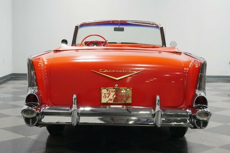 1957 Red Chevrolet Bel Air/150/210 Convertible