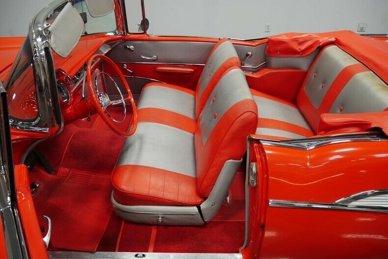 1957 Red Chevrolet Bel Air/150/210 Convertible