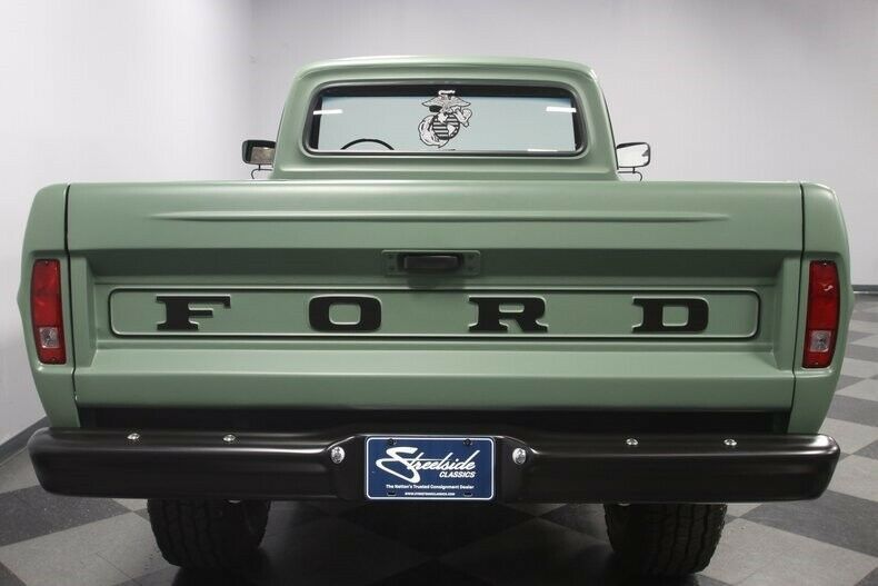 1972 Olive Drab Ford F-100 Pickup Truck
