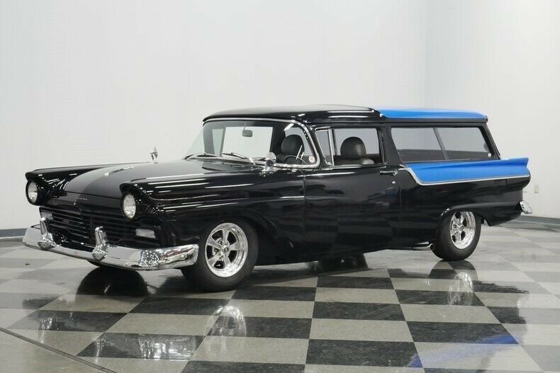 1957 Black Ford Ranch Wagon Sedan